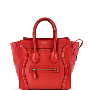 Luggage Bag Smooth Leather Micro