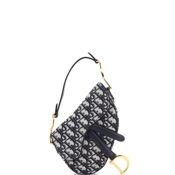 Saddle Handbag Oblique Canvas Mini