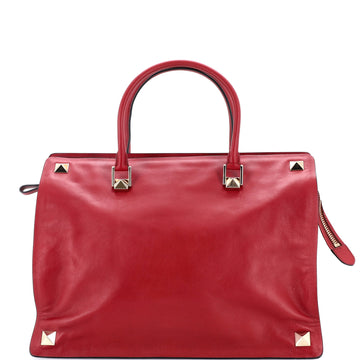 Rockstud Four Corner Tote Leather Large