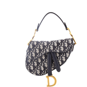 Saddle Handbag Oblique Canvas Mini