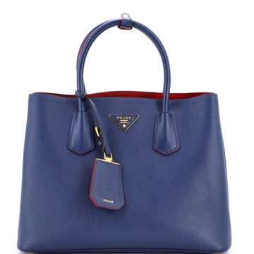 Cuir Double Tote Saffiano Leather Medium