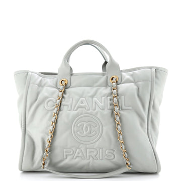 Deauville NM Tote Embossed Calfskin Medium
