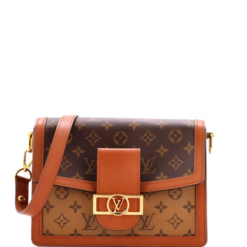 Dauphine Shoulder Bag Reverse Monogram Canvas MM