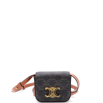 Triomphe Shoulder Bag Triomphe Coated Canvas Mini