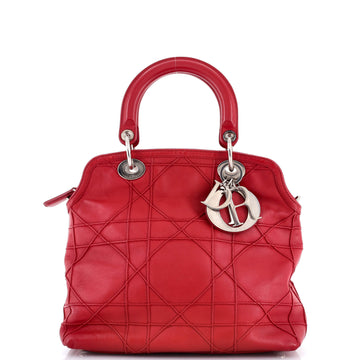 Granville Satchel Cannage Quilt Leather Small