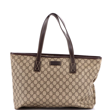 Plus Tote GG Coated Canvas with Leather Medium