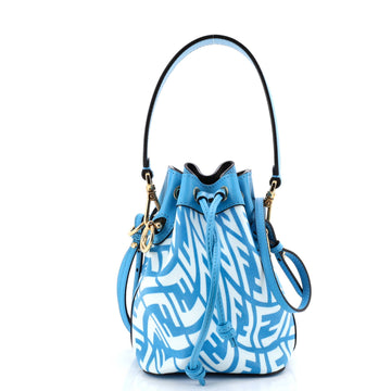 Mon Tresor Bucket Bag Vertigo Zucca Coated Canvas Mini