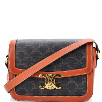 Triomphe Shoulder Bag Triomphe Coated Canvas Medium