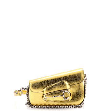 Horsebit 1955 Asymmetric Shoulder Bag Leather Mini