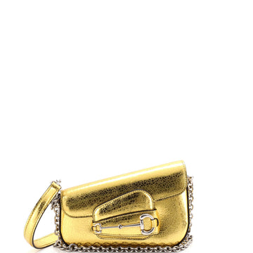 Horsebit 1955 Asymmetric Shoulder Bag Leather Mini