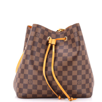 NeoNoe Handbag Damier with Leather MM