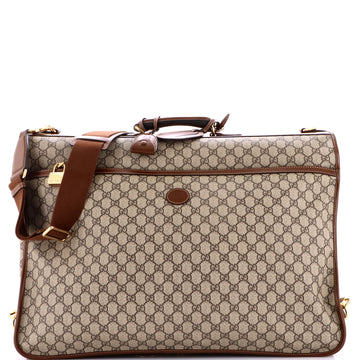 Retro Interlocking G Garment Bag GG Coated Canvas