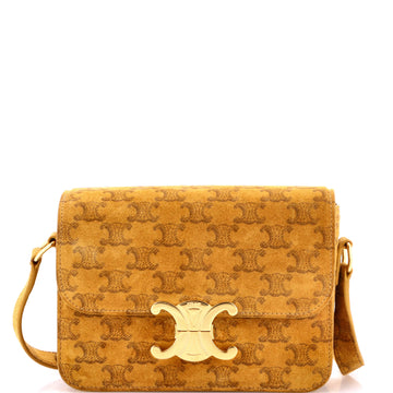 Triomphe Shoulder Bag Triomphe Suede Teen