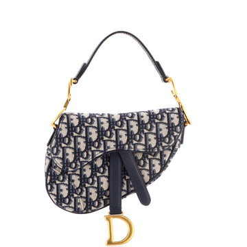 Saddle Handbag Oblique Canvas Mini