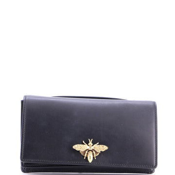 Bee Clutch Leather