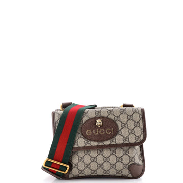 Neo Vintage Flap Messenger GG Coated Canvas Small