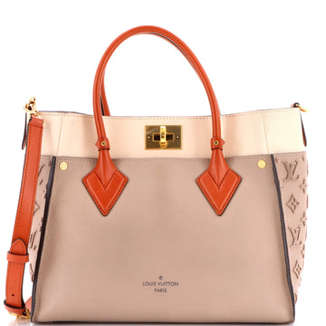 On My Side Tote Monogram Tuffetage Leather MM