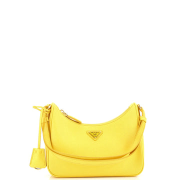 Re-Edition Hobo Saffiano Leather Mini