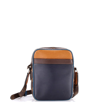 Danube Handbag Epi Leather with Monogram Canvas Slim