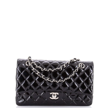 Classic Double Flap Bag Quilted Patent Medium