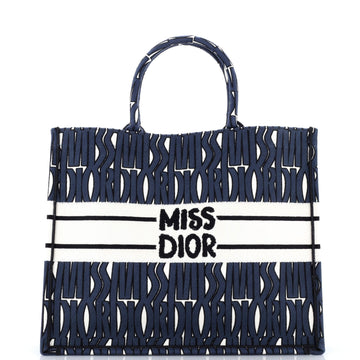 Miss Dior Book Tote Embroidered Canvas Large