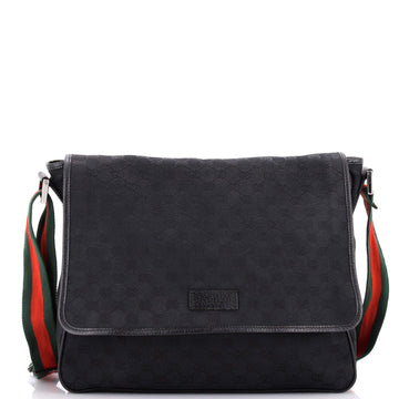 Web Strap Flap Messenger GG Canvas Medium