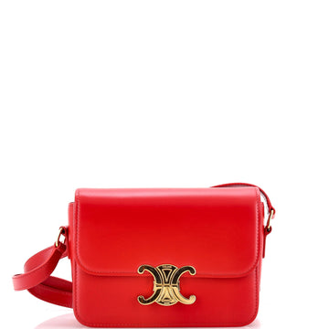 Triomphe Shoulder Bag Smooth Calfskin Teen