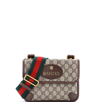 Neo Vintage Flap Messenger GG Coated Canvas Small