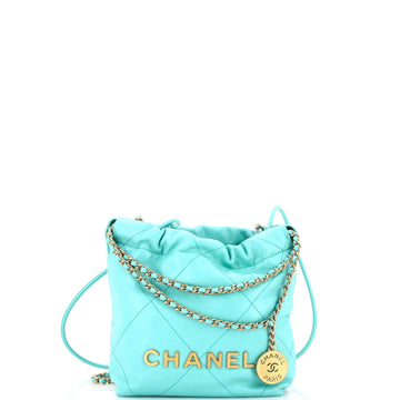 22 Chain Hobo Quilted Calfskin Mini