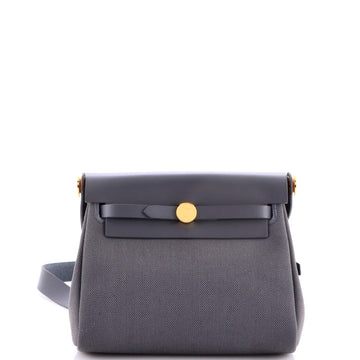 Herbag Zip Toile and Leather 20