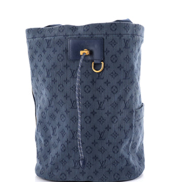 Chalk Backpack Monogram Denim