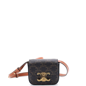 Triomphe Shoulder Bag Triomphe Coated Canvas Mini