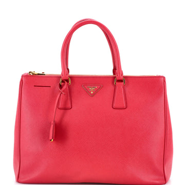 Double Zip Lux Tote Saffiano Leather Large