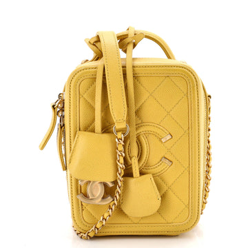 Filigree Vertical Vanity Case Quilted Caviar