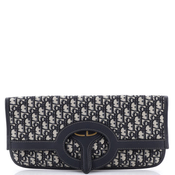 Fold Over Clutch Oblique Canvas