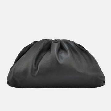 Bottega Veneta Pouch Calfskin Leather Black Large