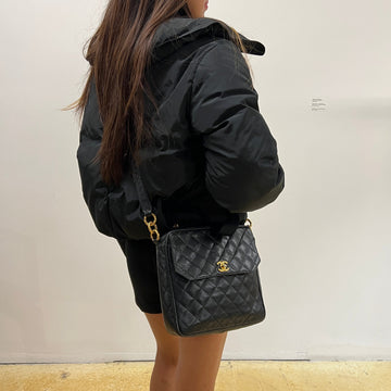 Chanel Golden Ball Leather Crossbody Bag