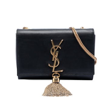 Classic Monogram Tassel Crossbody Bag Leather Small
