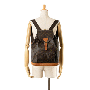 Brown Louis Vuitton Monogram Montsouris GM Backpack