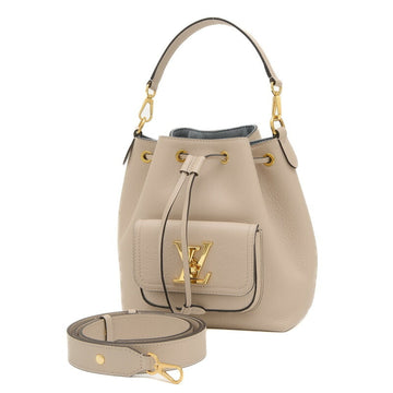 Louis Vuitton Lockme Bucket  Leather Shoulder Bag