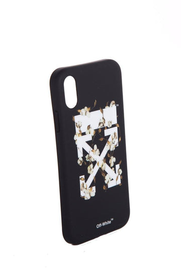 Off White Black Floral iPhone XR Case