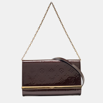 Amarante Monogram Vernis Ana Clutch Bag