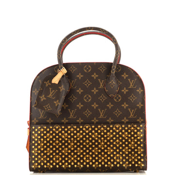 x Christian Louboutin Shopping Bag Calf Hair and Monogram Canvas