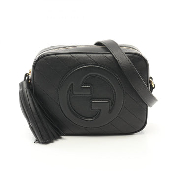 Gucci Blondie Leather Shoulder Bag Black