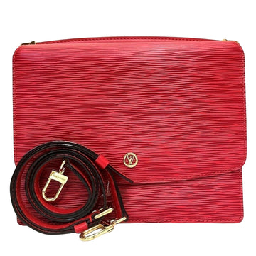 Louis Vuitton Grenelle  Leather Shoulder Bag