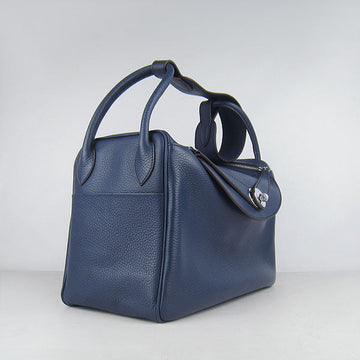 Hermes Lindy 6208 Ladies Leather Blue Handbag