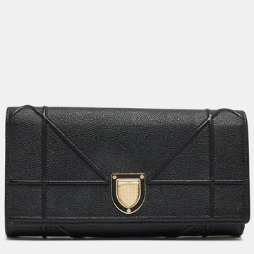 Black Leather Diorama Wallet