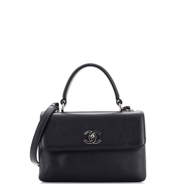 CHANEL Trendy CC Top Handle Bag Calfskin Small