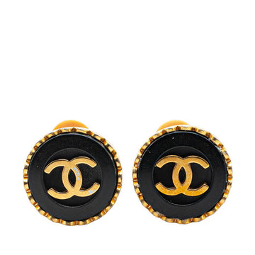 Chanel Coco Mark Round Earrings 95A