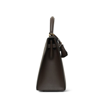 Kelly Sellier 25 Ecorce leather  B Stamp
